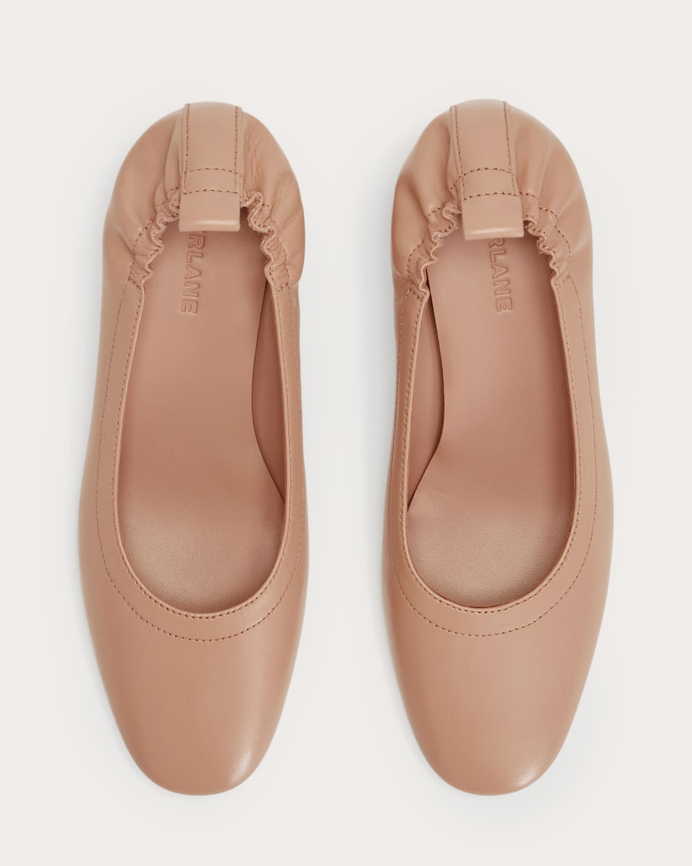 The Day Heel in Blush Tan — detail view