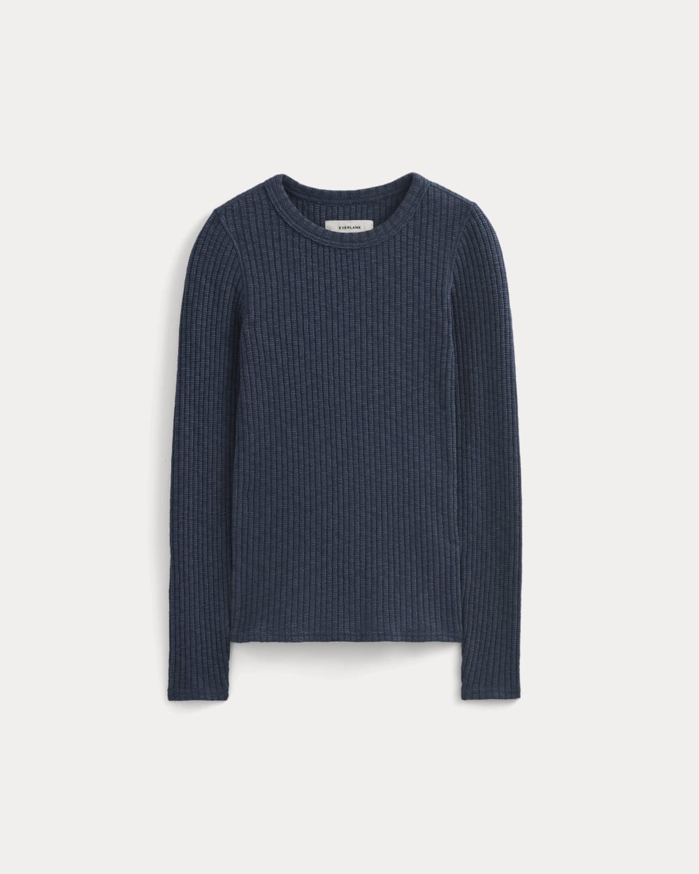 The Cozy Rib Long-Sleeve Tee in Mood Indigo — alternate view