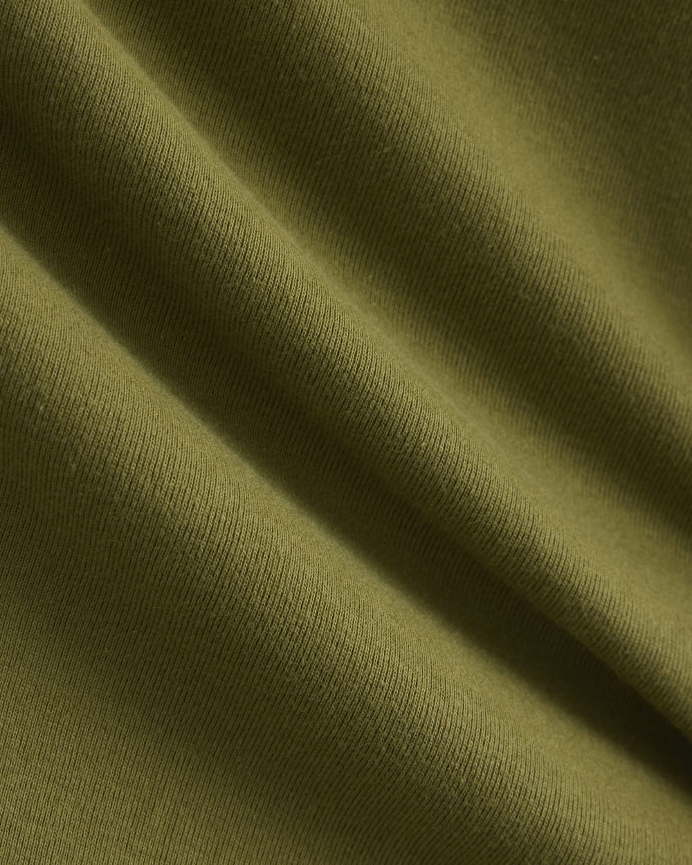 RetroSoft Cotton One-Shoulder Tank in Mayfly — detail view