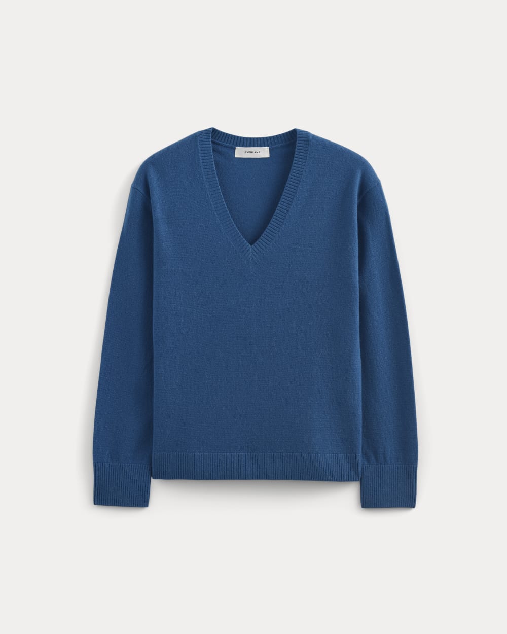 The Classic V in Cashmere in Classic Blue — alternate view