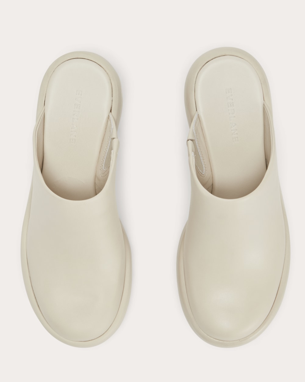 The Puffa Clog in Parchment — detail view