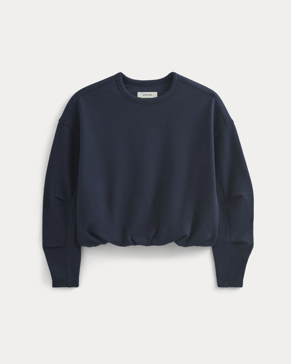 Lightweight Terry Bubble Sweatshirt in Navy — alternate view