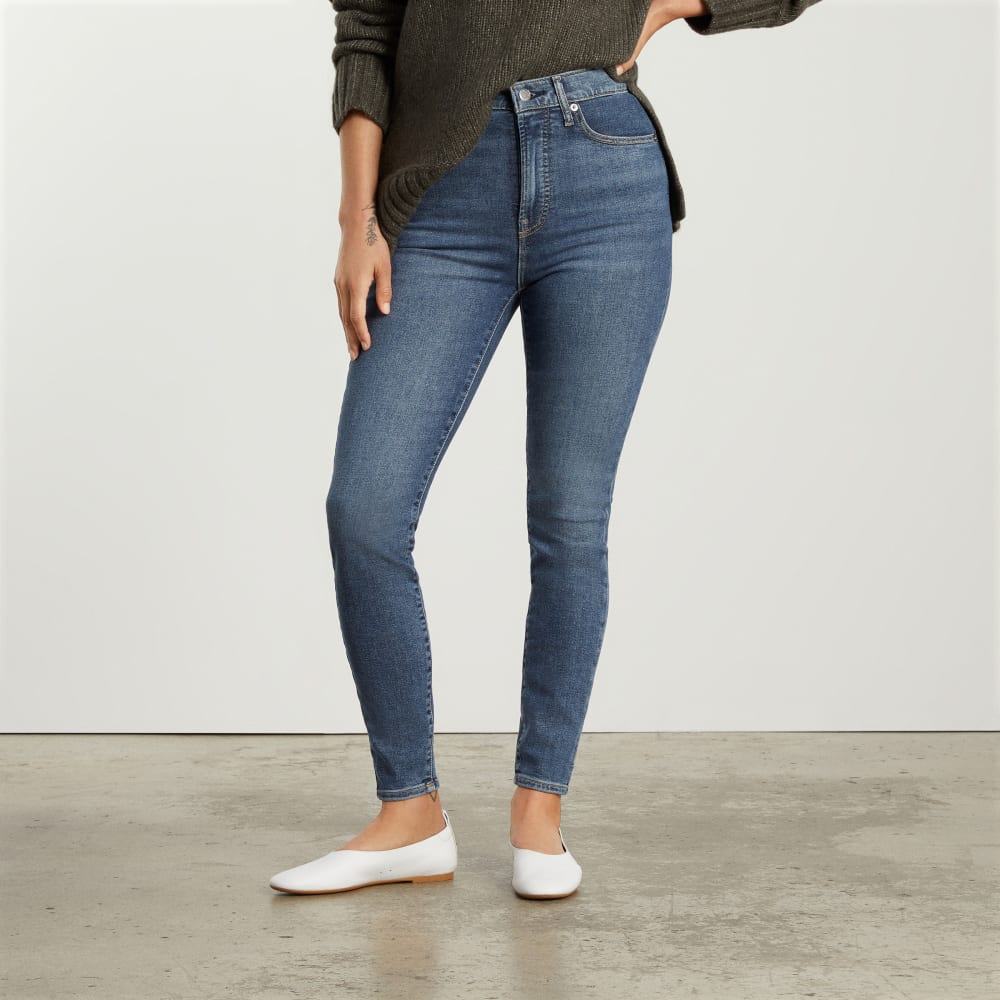 The Way-High® Skinny Jean in Authentic Blue — detail view