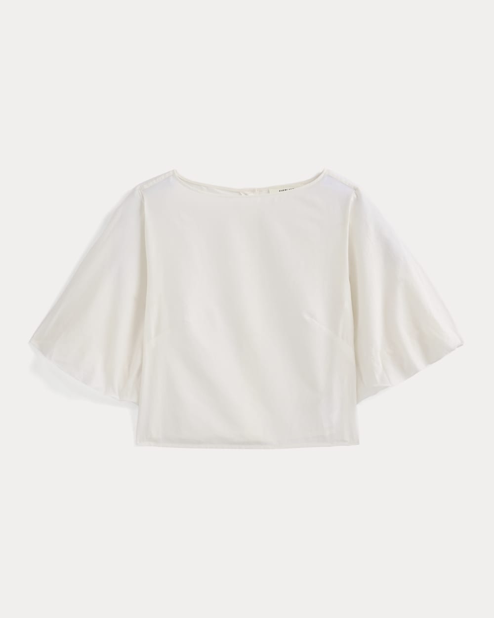 Bubble-Sleeve Top in Bone — alternate view