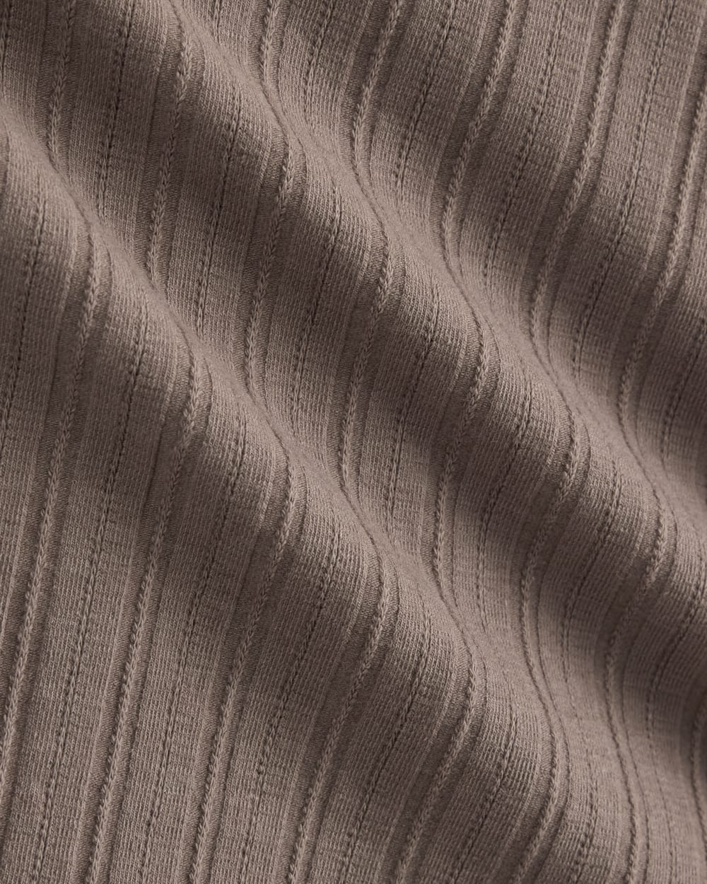 Racerback Tank in Pointelle in Heathered Chocolate Chip — detail view
