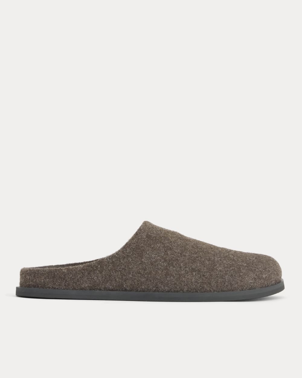Wool Clog in Cocoa — front view