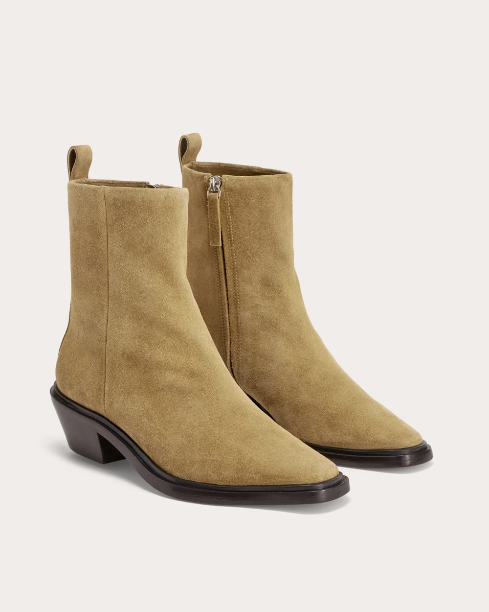 The Havana Boot in Sand Suede — detail view