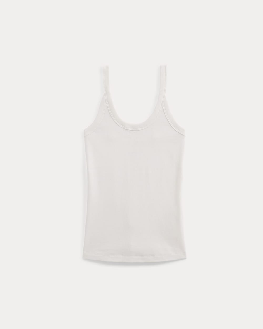 RetroSoft U-Neck Tank in Bone — alternate view