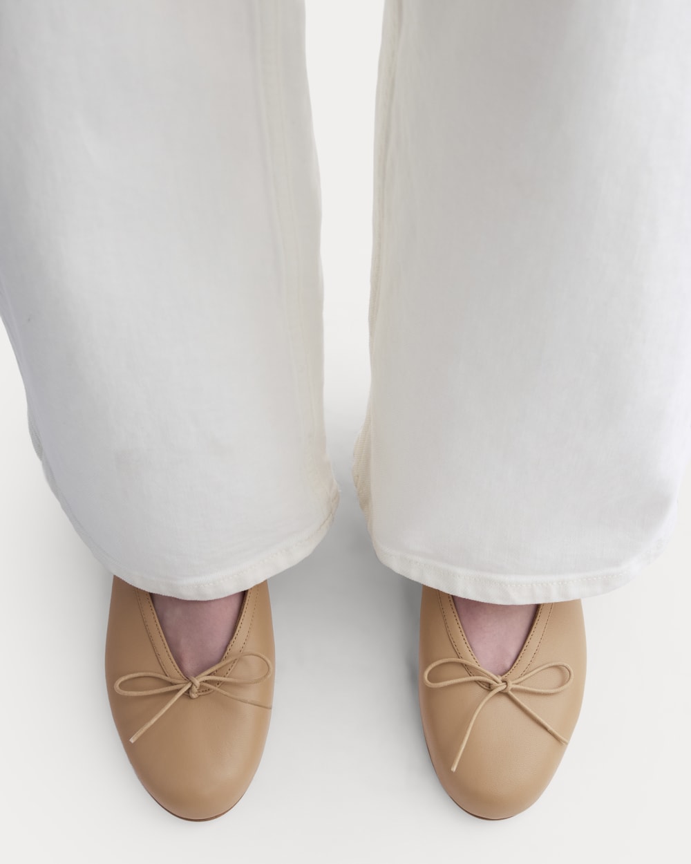Made in Italy Ballet Flat in Affogato — detail view