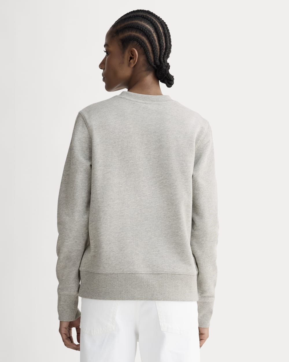 The Off-Duty Terry Crew in Heathered Grey — detail view