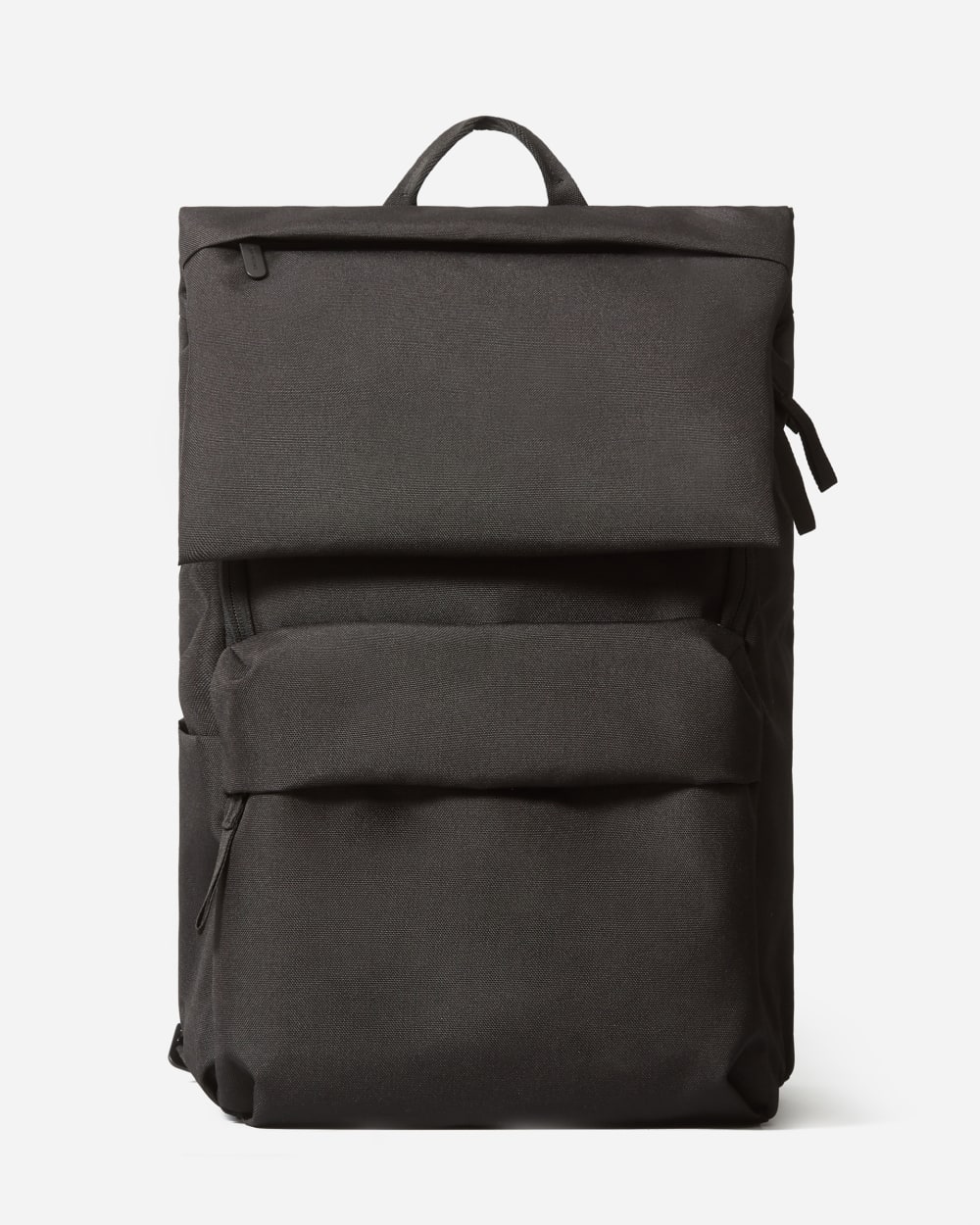 The ReNew Transit Backpack in Black — front view