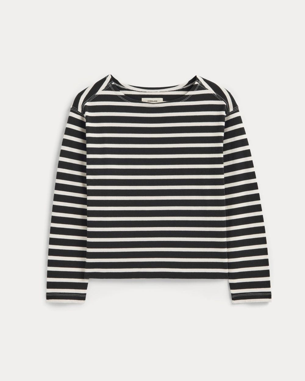 The Mariner Tee in Black / Bone — alternate view