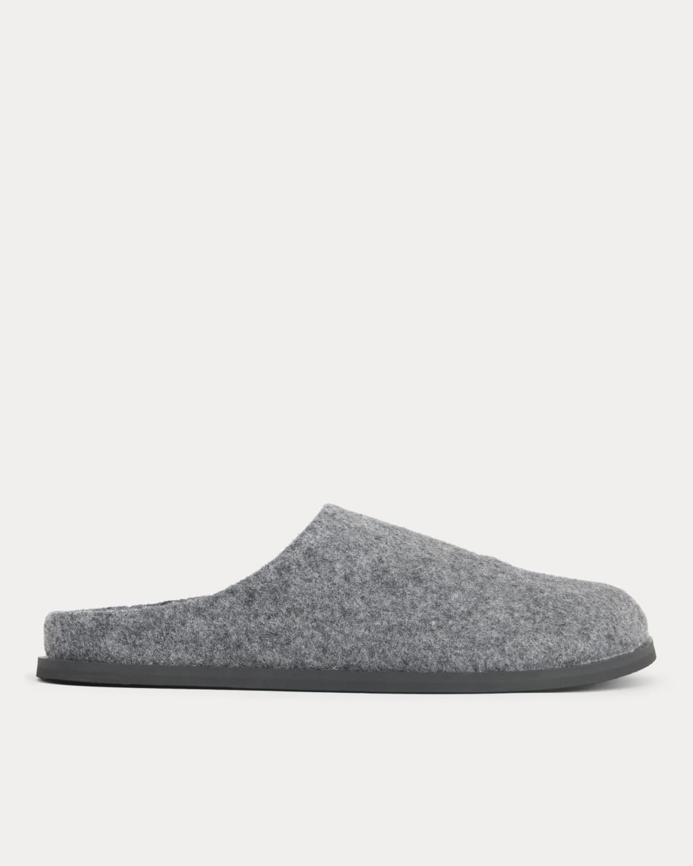 Wool Clog in Charcoal — front view