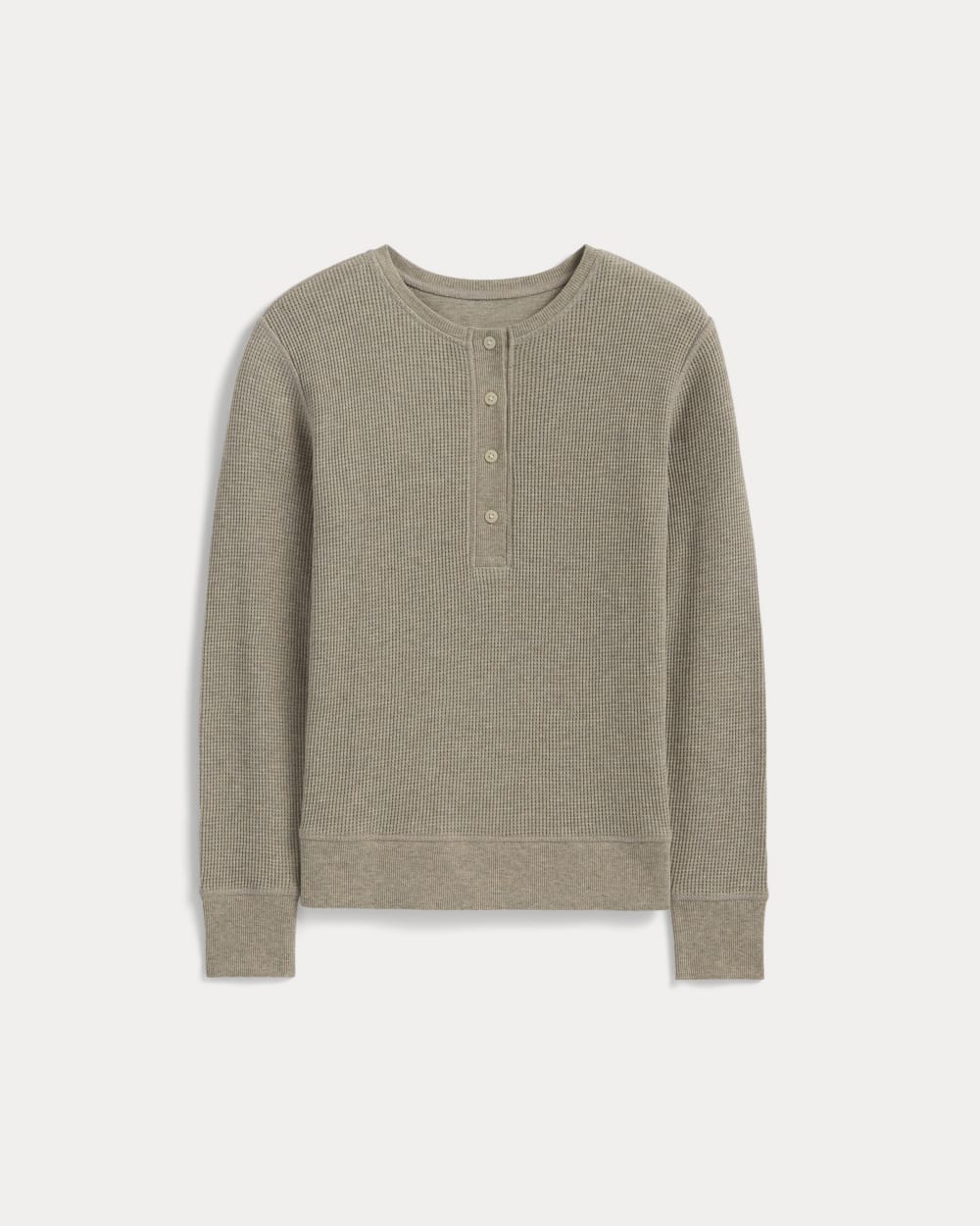 The Waffle Henley in Oatmeal Heather — alternate view