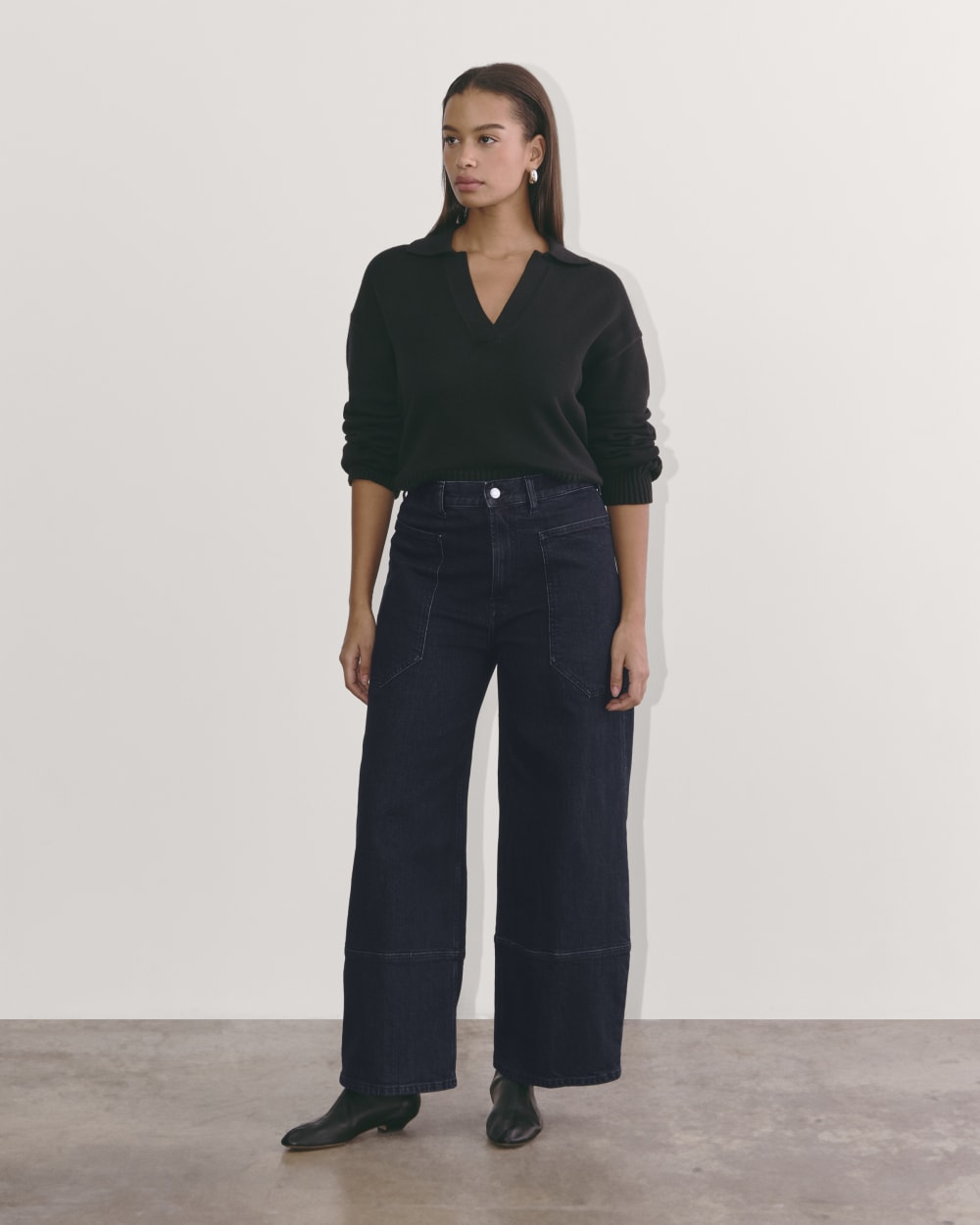 The Way-High® Gardener Jean in Deep Rinse — detail view