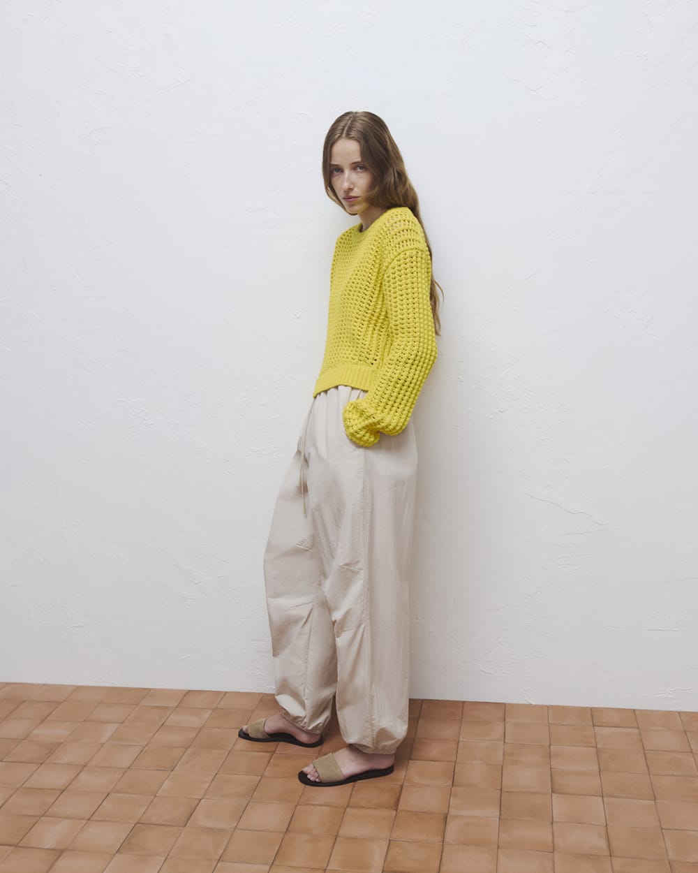 Parachute Pant in Peyote — detail view