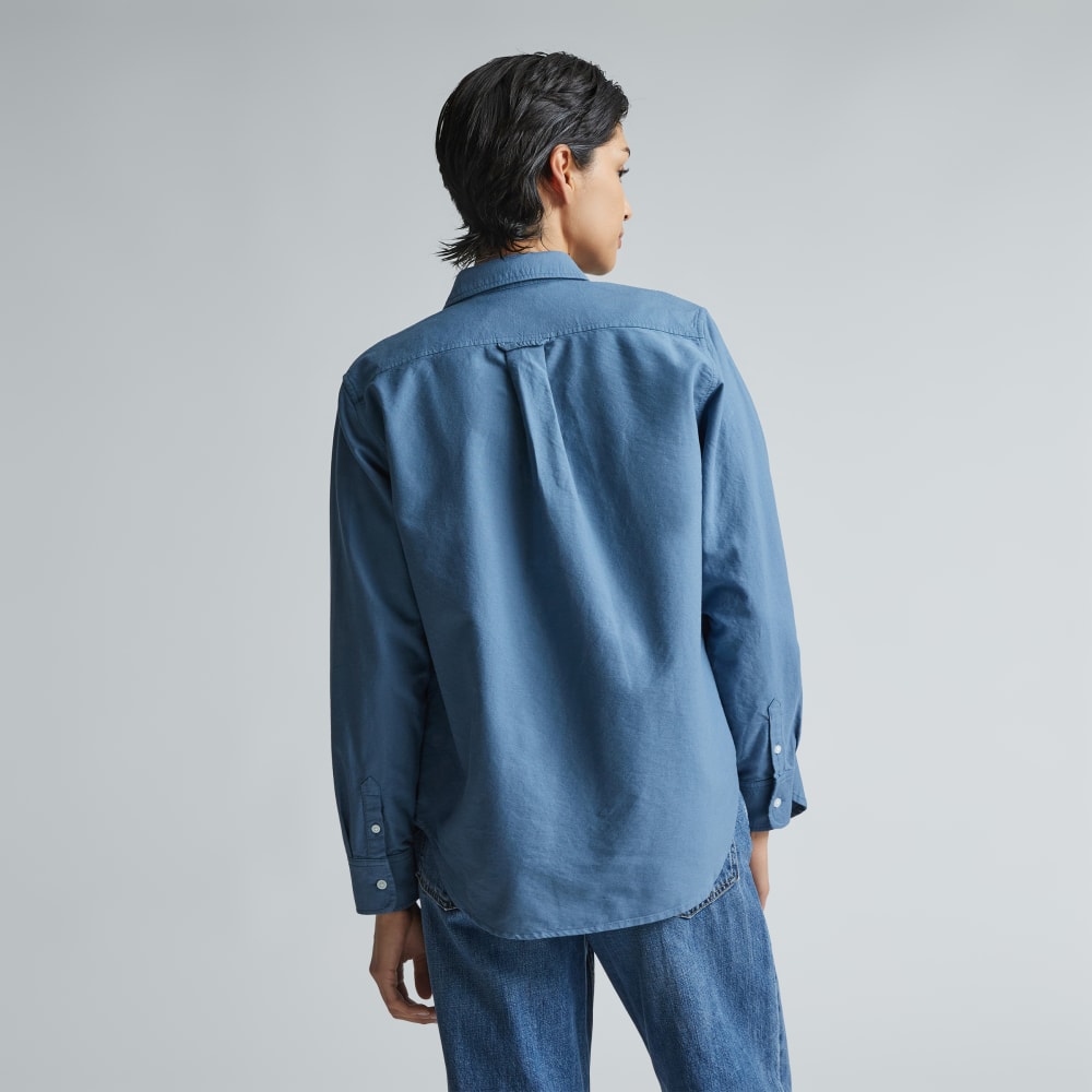 The Must-Have Oxford Shirt in Bluefin — detail view