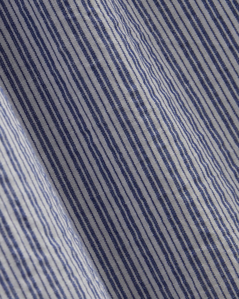 The Farmers Market Dress in Mazarine Blue / Optic White — detail view