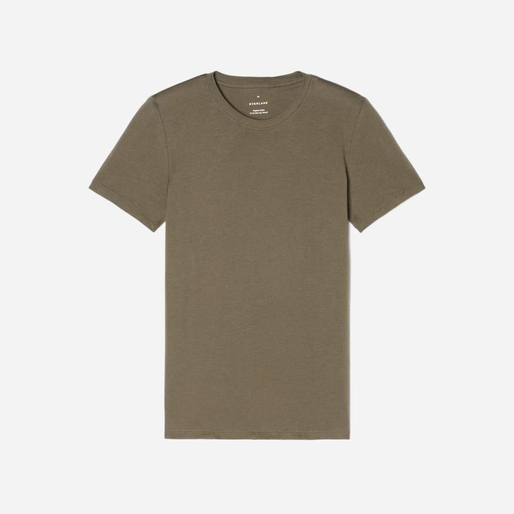 The Organic Cotton Crew Tee in Kambaba — detail view