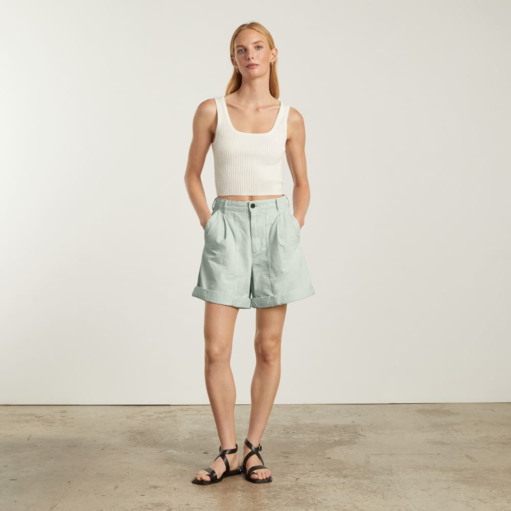 The Tourist Short in Ice Blue — detail view