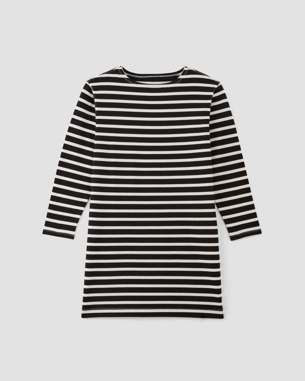The Mariner Dress in Black / Bone — alternate view