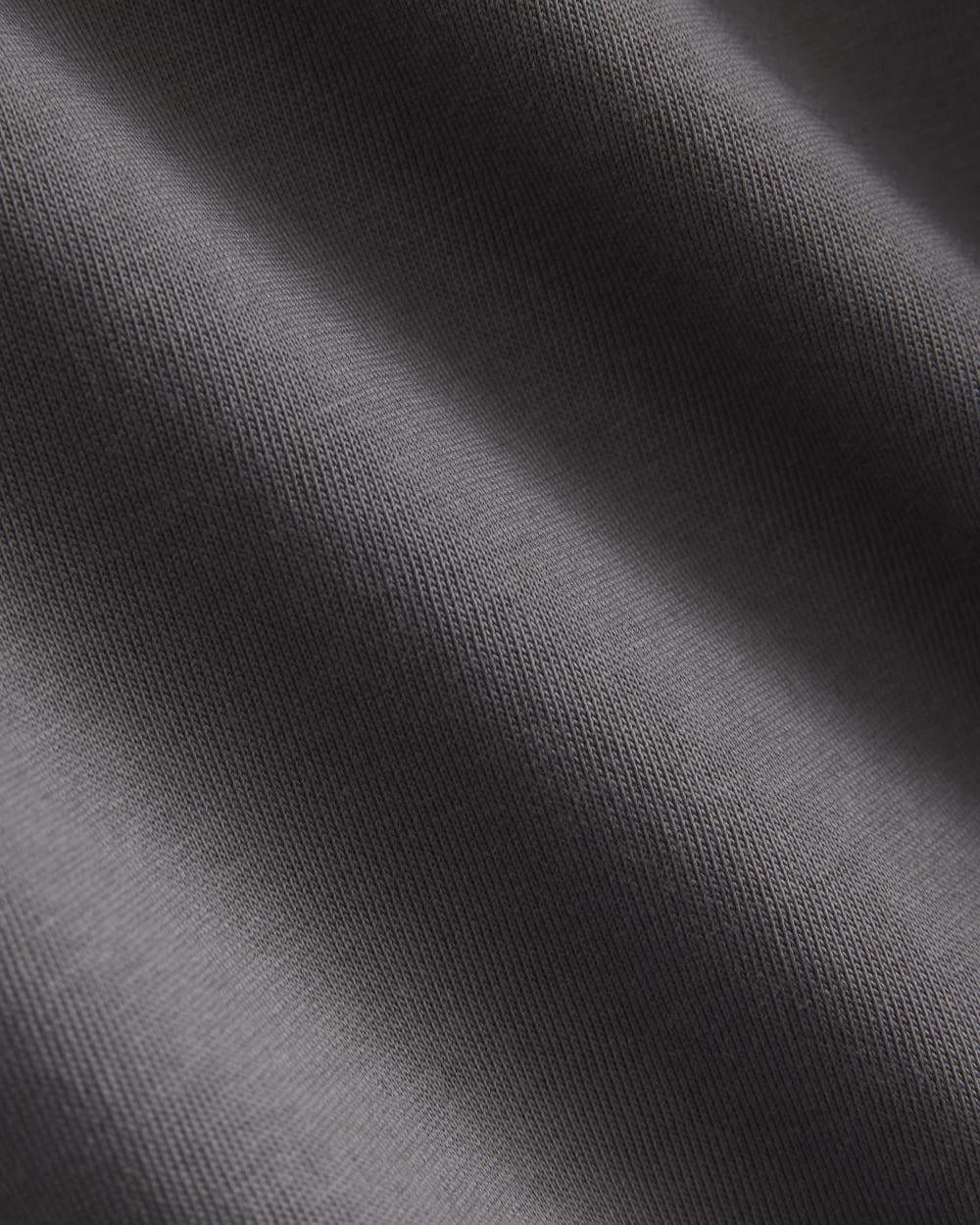 Weekend Tee Midi Dress in Charcoal Grey — detail view