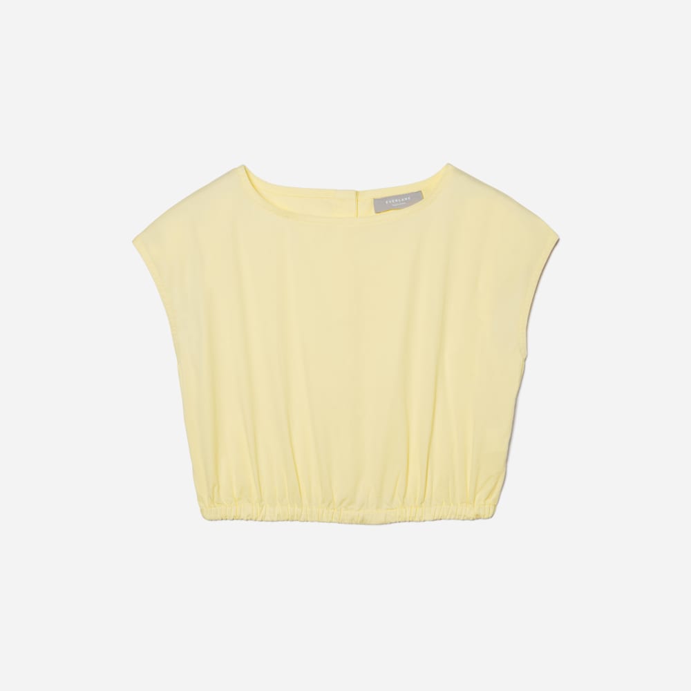 The Bubble Top in Pastel Yellow — front view
