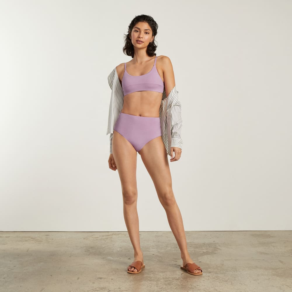 The High-Rise Hipster Bottom in Lilac — detail view
