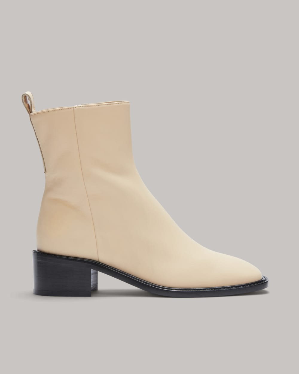 The City Boot in Cream — front view