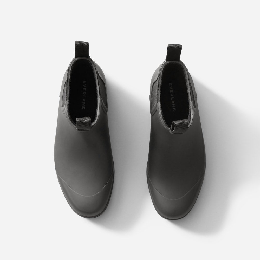 The Rain Boot in Black — detail view