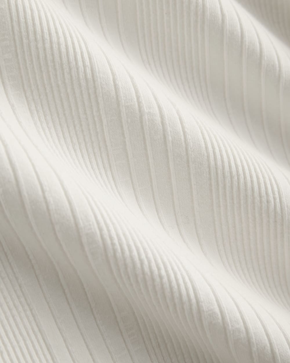 Lounge Rib Cropped Shirt in Bone — detail view