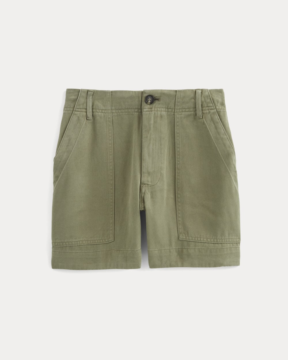 The Utility Short in Buttersoft in Lichen Green — alternate view