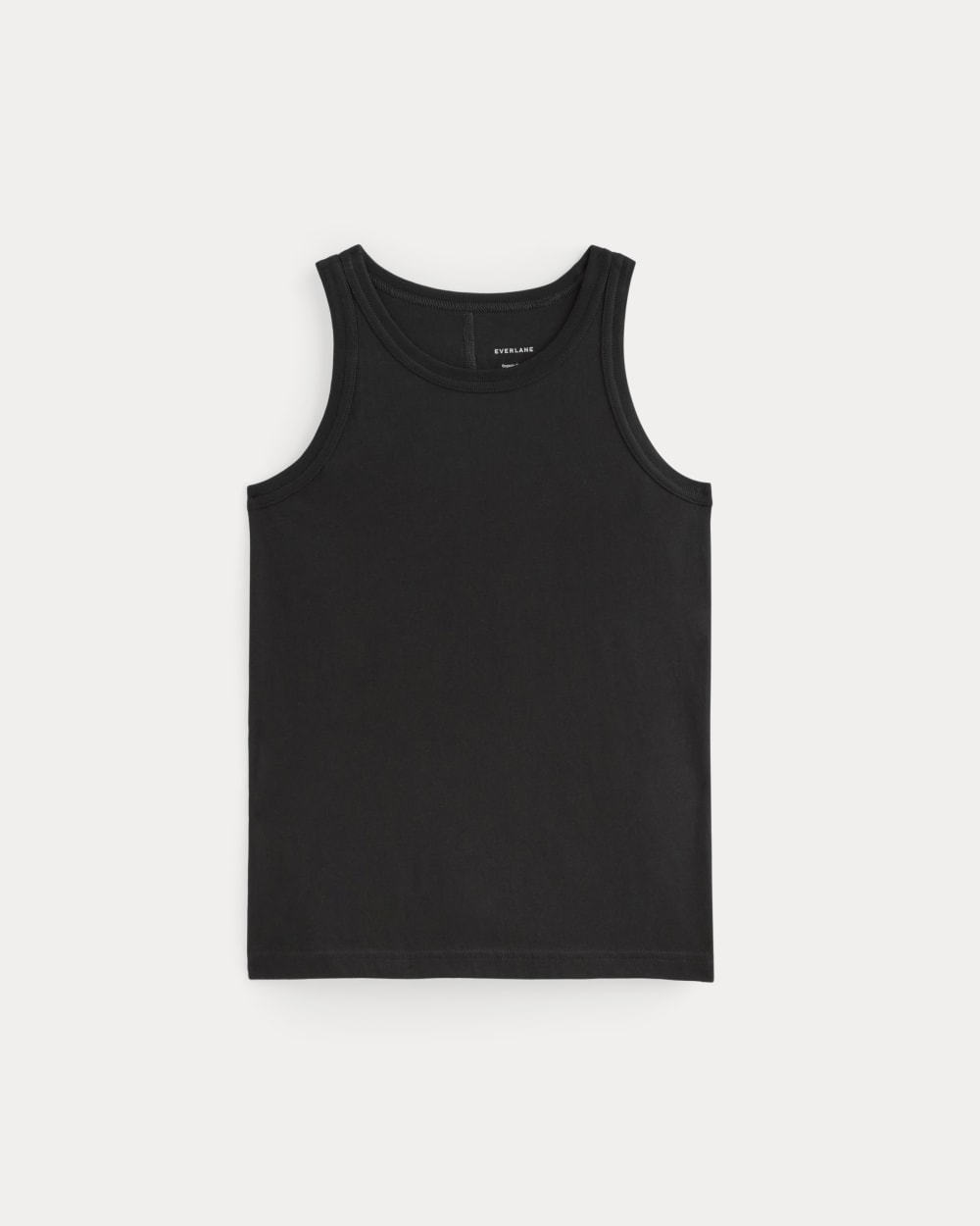 The Tank in Essential Cotton in Black — alternate view