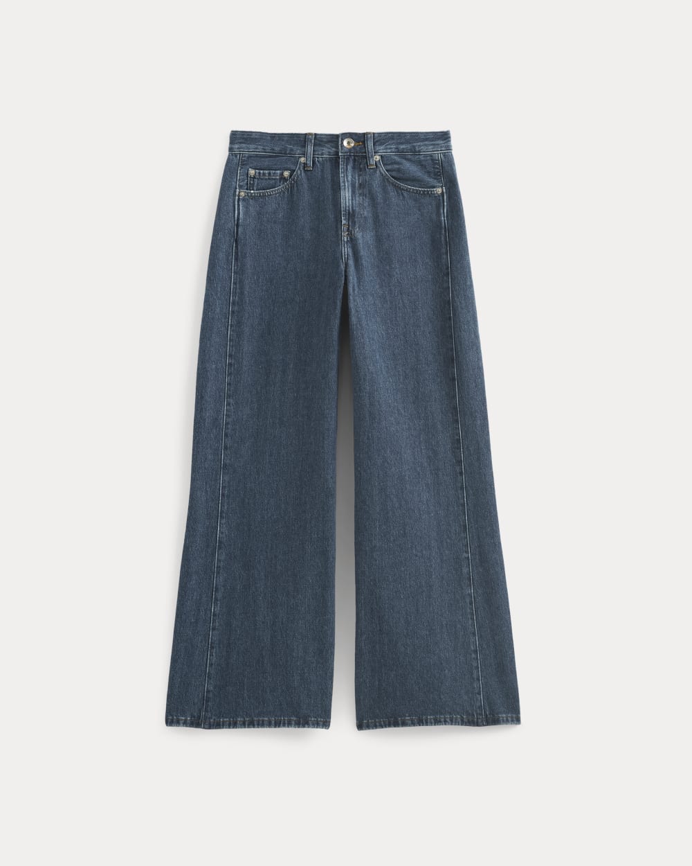 Paneled Ultra Wide-Leg Jean in Tungsten Blue Stone — alternate view