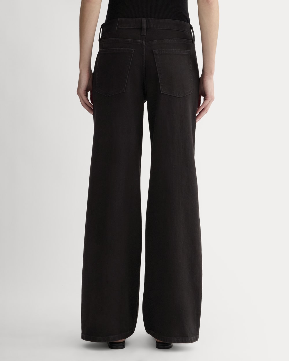 The Mid-Way Jean in Washed Black — detail view