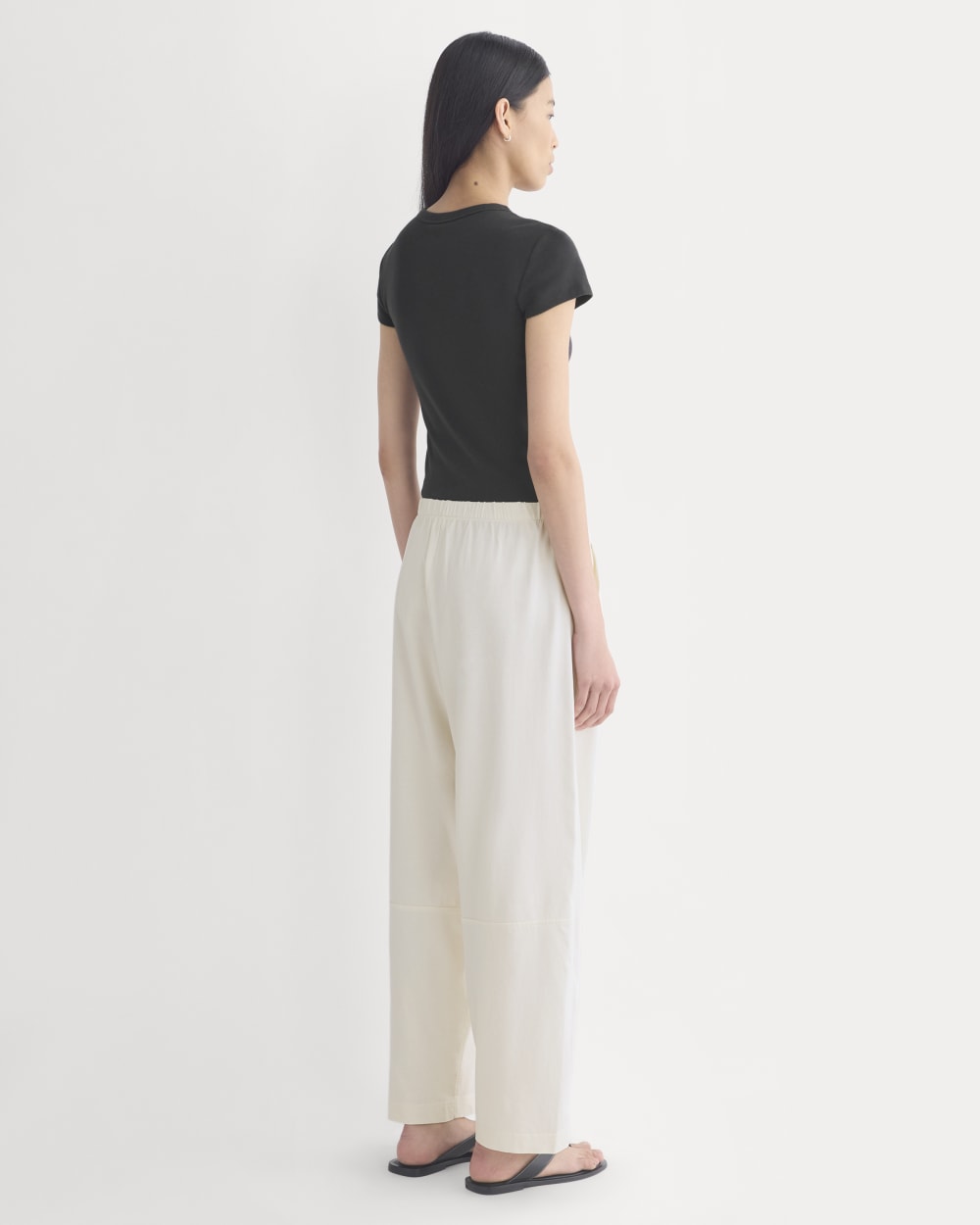 Weekend Track Pant in Bone — detail view