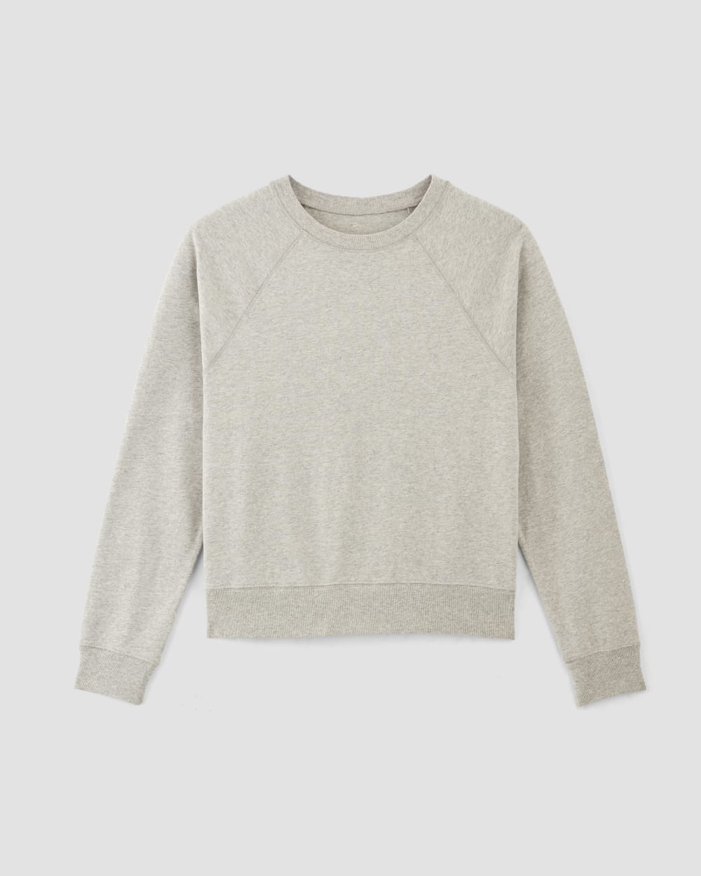 The Off-Duty Long-Sleeve Tee in Pale Heather Grey — alternate view
