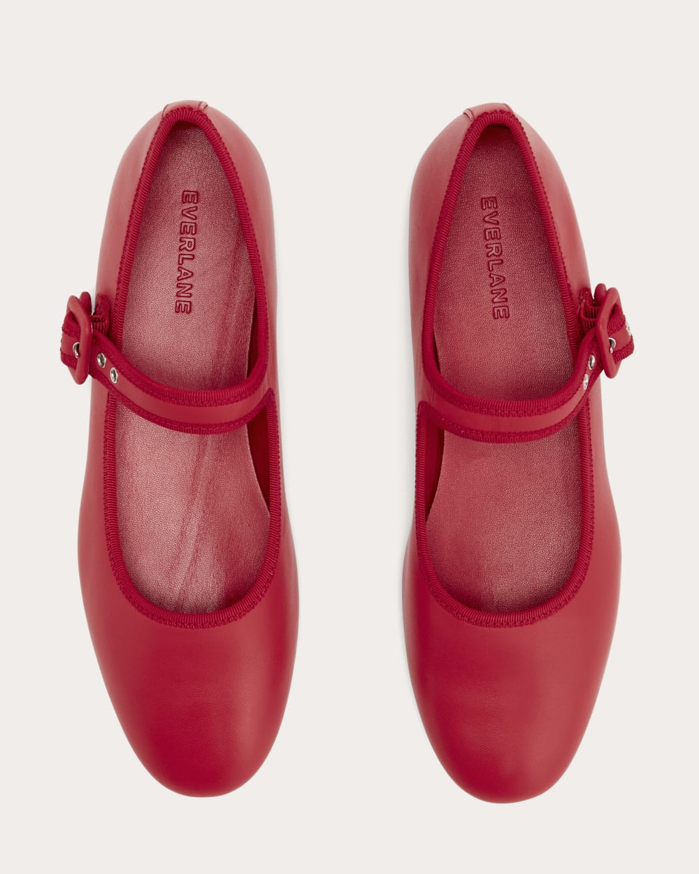 The Day Buckle Mary Jane in Classic Red — detail view