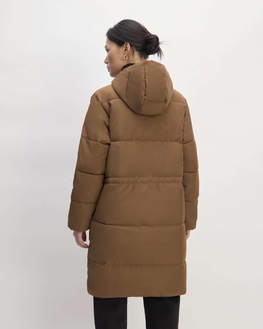 The Long Puffer in Chestnut — detail view