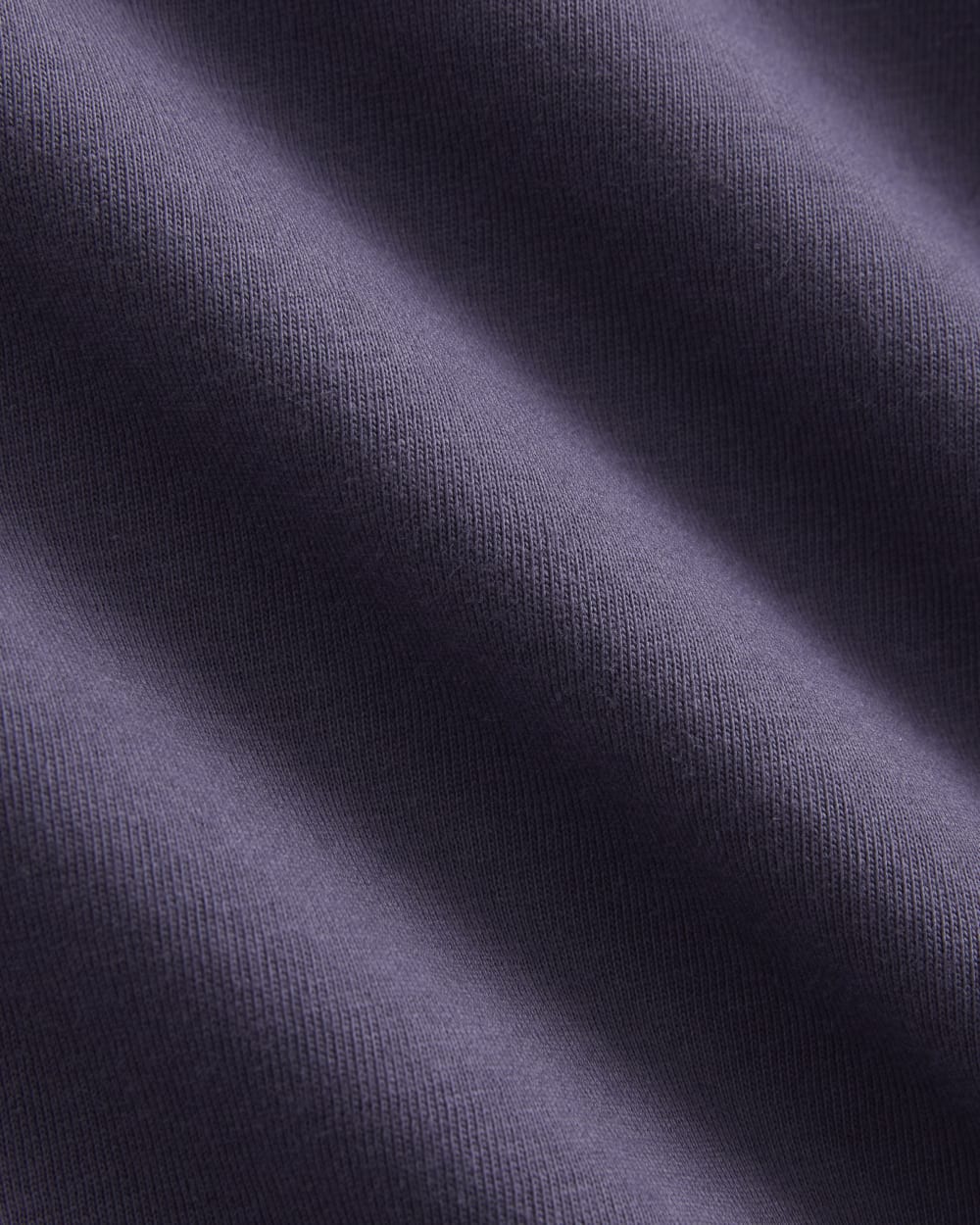 The Box-Cut Tee in Essential Cotton in Graystone — detail view
