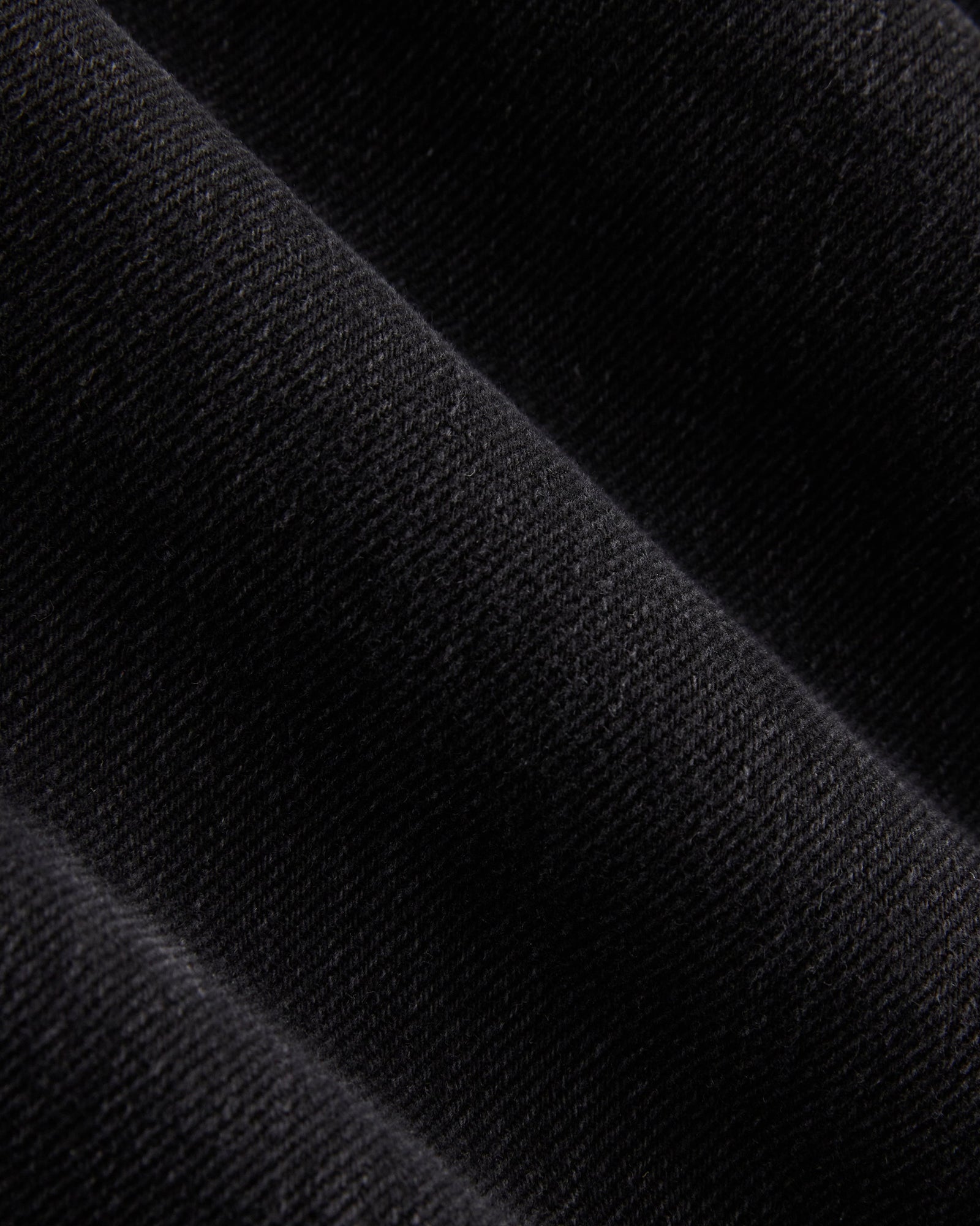 Lightweight Loose Wide-Leg Jean in Black — detail view