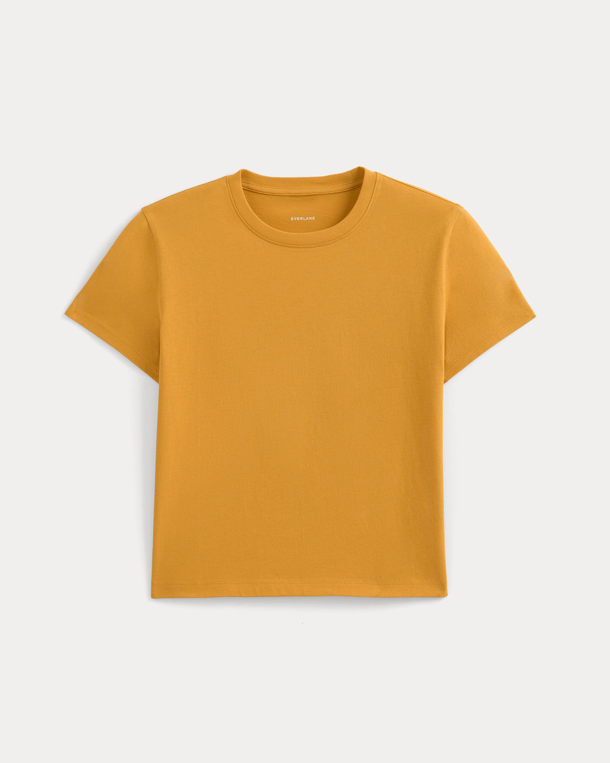 The Box-Cut Tee in Essential Cotton in Golden Glow — alternate view