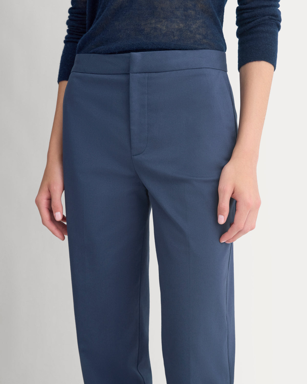 Cigarette Pant in Navy — detail view