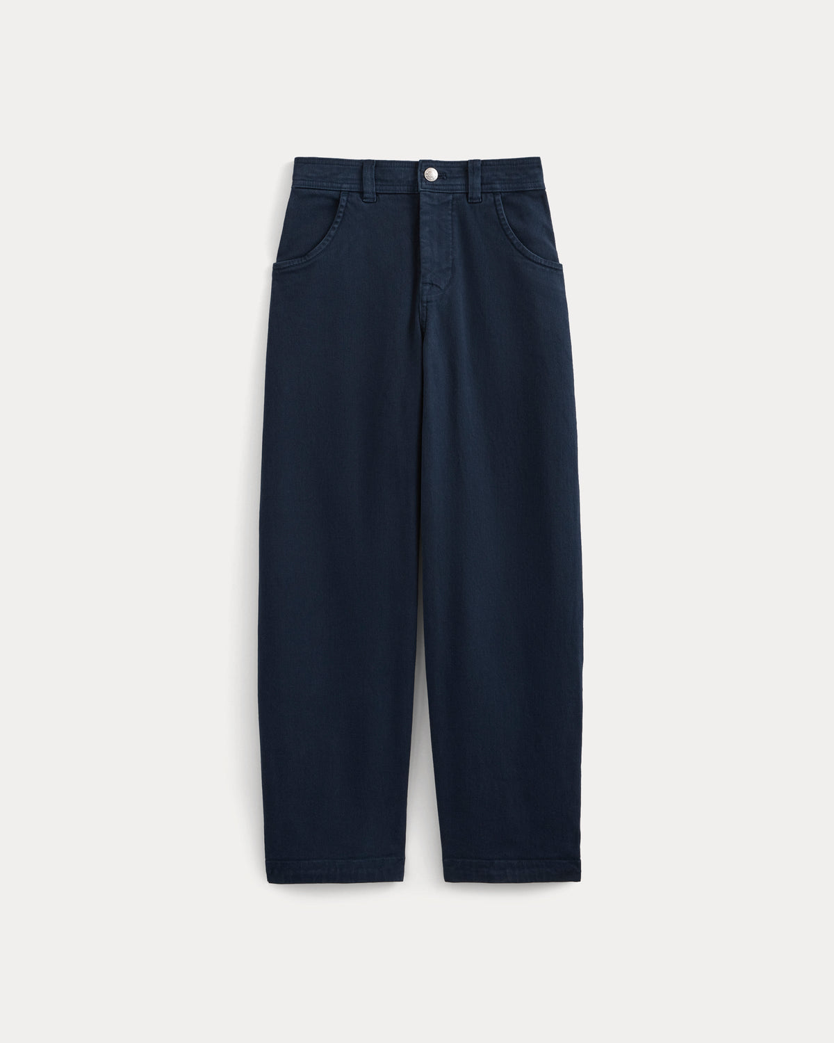 Utility Twill Barrel Pant in Navy — alternate view