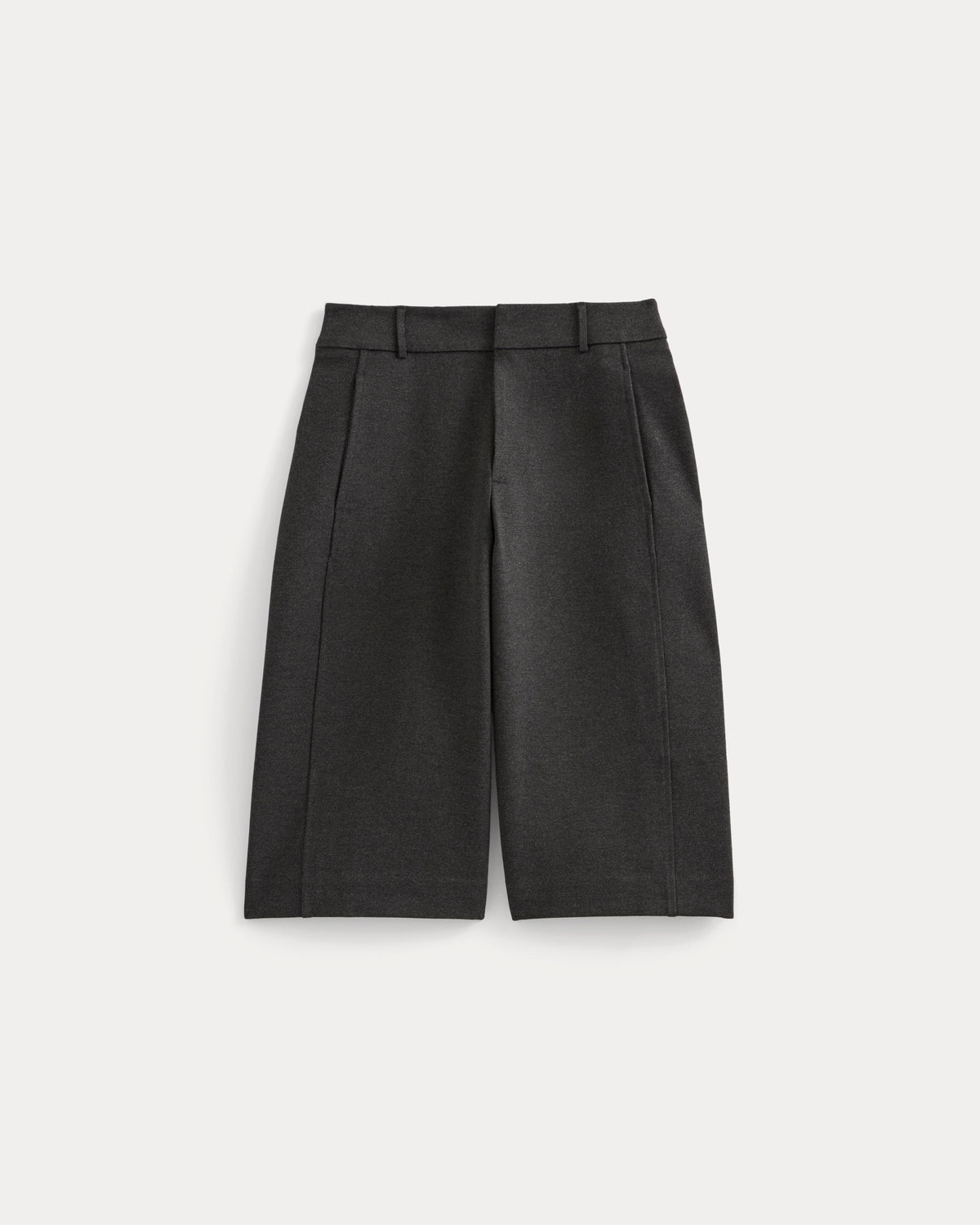 Ponte Bermuda Shorts in Heathered Soot — alternate view