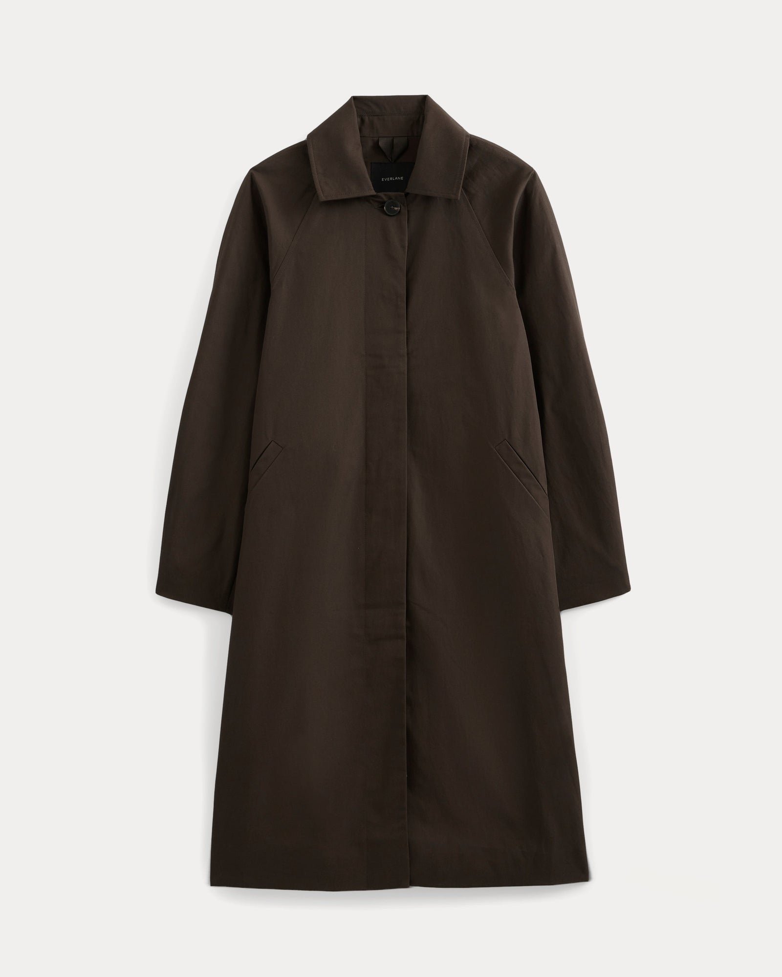 Oversized Mac Coat in Coffee Bean — alternate view