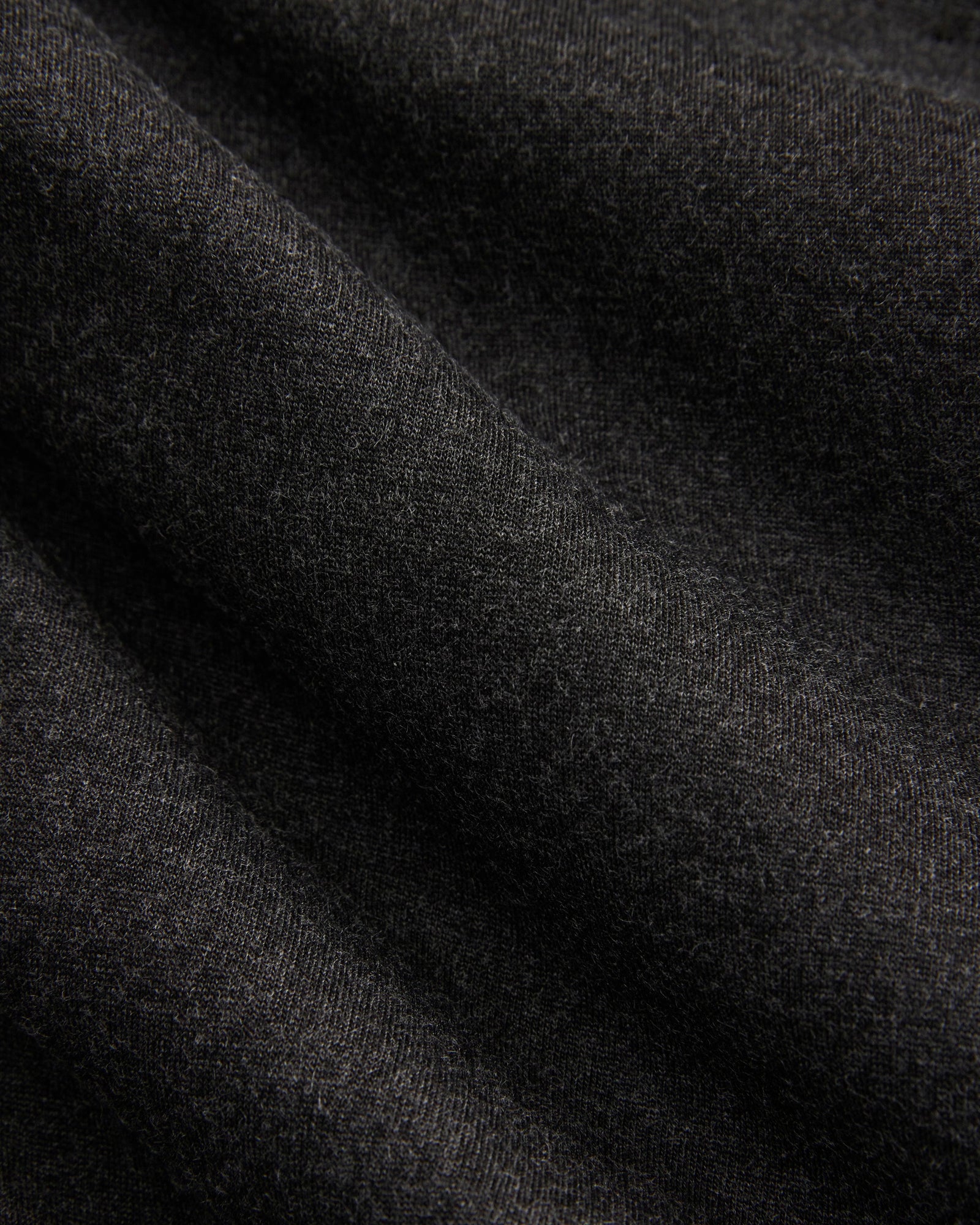 Collarless Ponte Blazer in Heathered Soot — detail view
