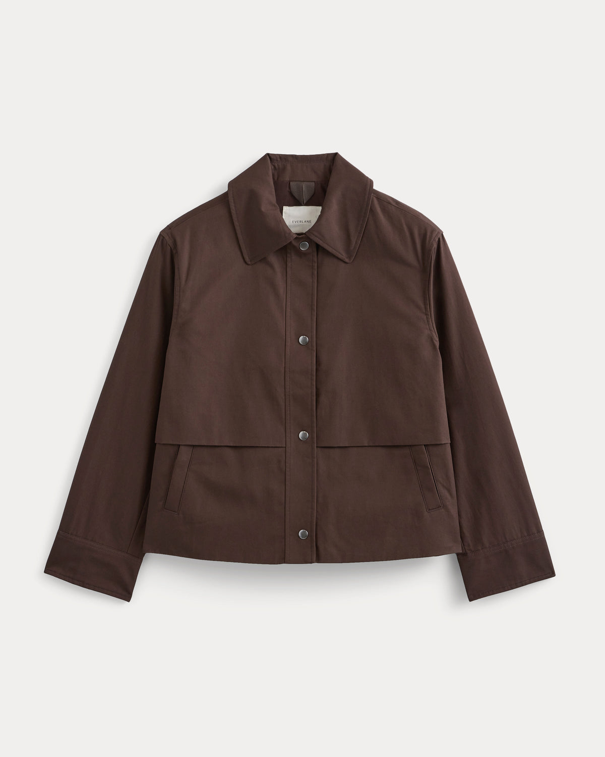 Organic Cotton Twill Field Jacket in Coffee Bean — alternate view