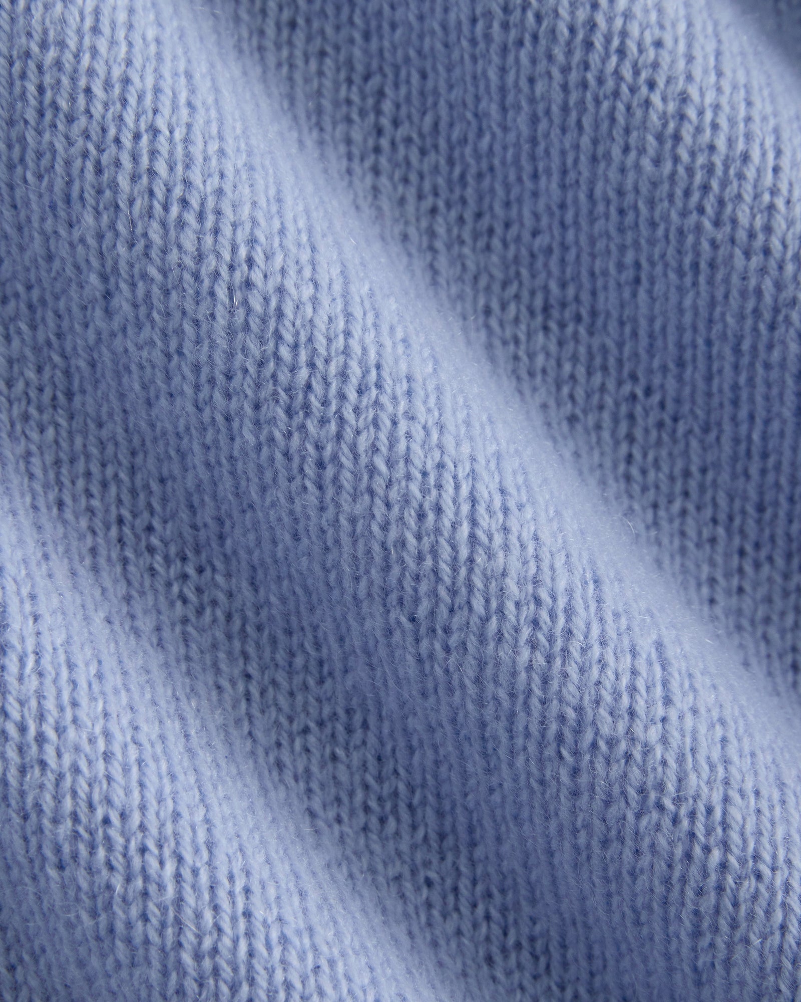 Cashmere High V Boyfriend Sweater in Blue — detail view