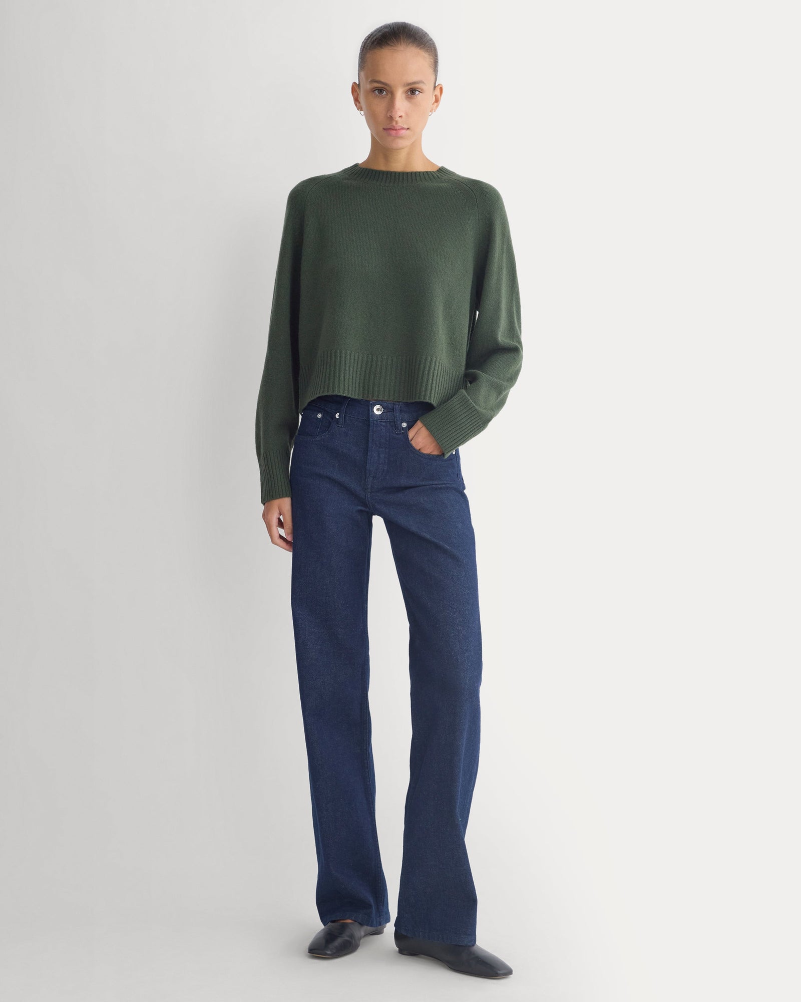 The Boxy Crew in Cashmere in Dark Forest — alternate view